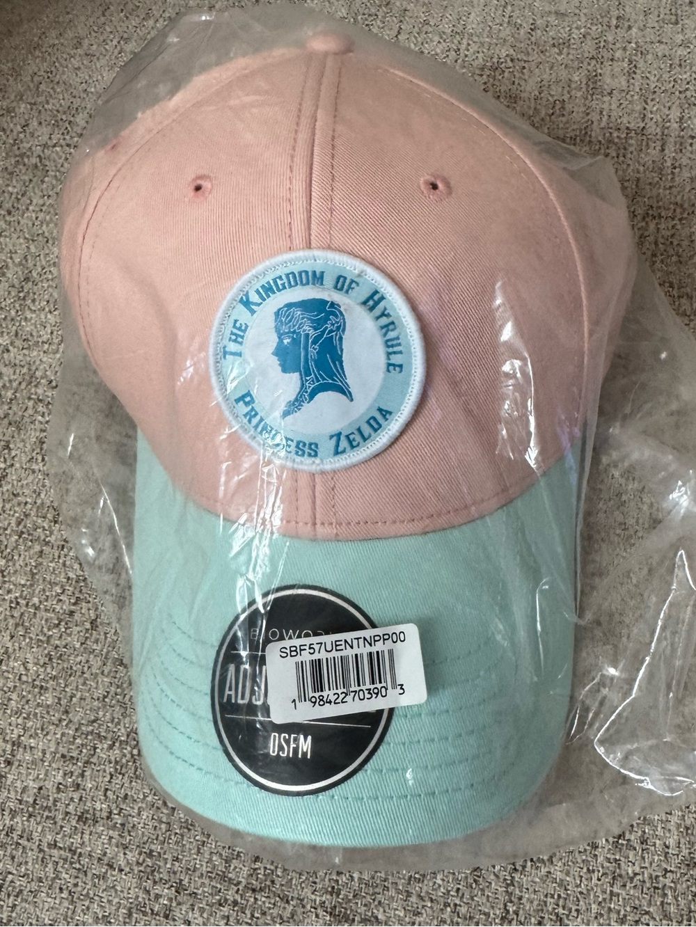 The Legend Of Zelda Side Zelda Profile Women's Pink Traditional Adjustable Hat